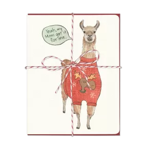 Ugly Sweater Llama Card