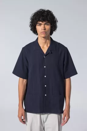 Unfeigned - Short Sleeve Shirt S1 Maui - Navy