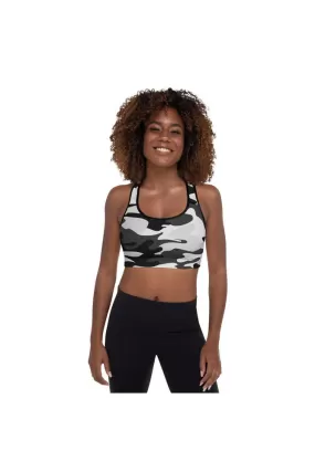 Urban Camouflage Padded Sports Bra