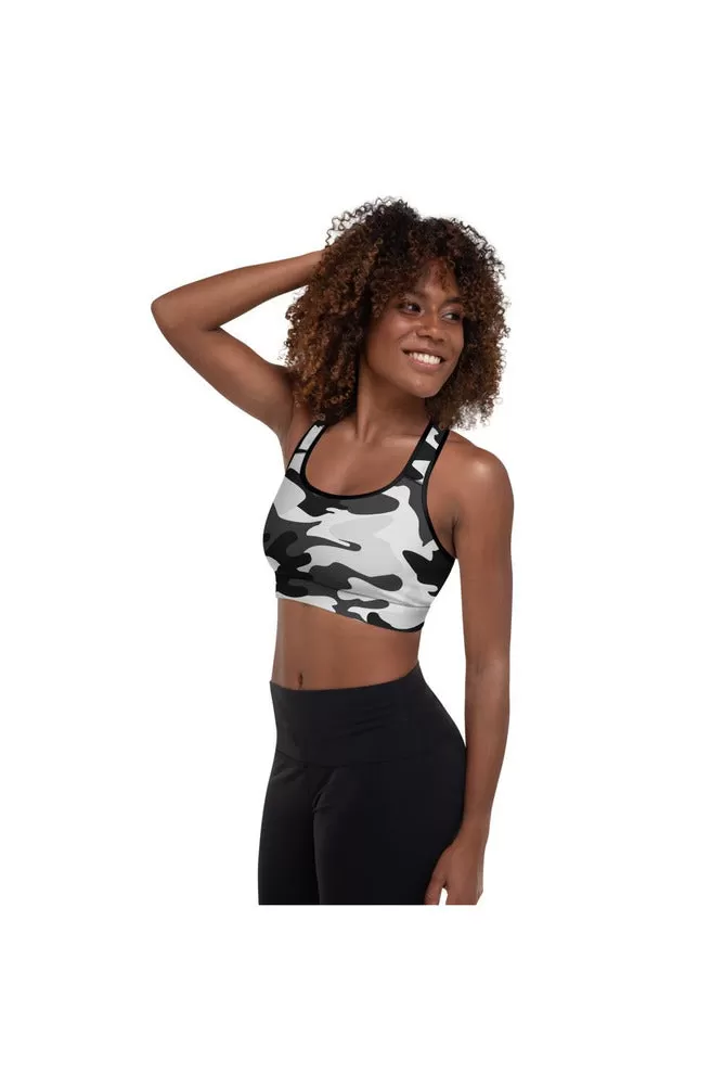 Urban Camouflage Padded Sports Bra