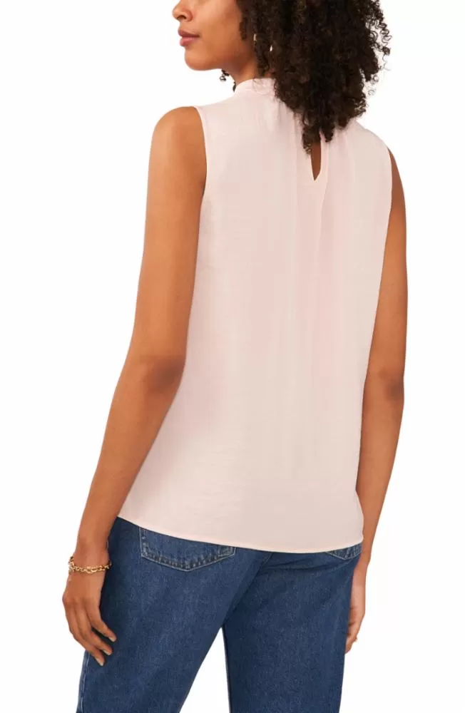 Vince Camuto Apparel SLEEVELESS BLOUSE WITH NECKBAND V815/PEACH WHIP