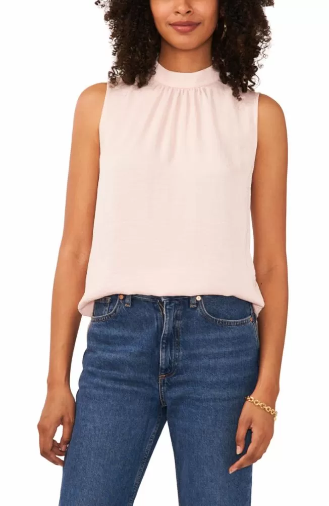 Vince Camuto Apparel SLEEVELESS BLOUSE WITH NECKBAND V815/PEACH WHIP