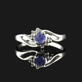 Vintage 10K White Gold Tanzanite Ring