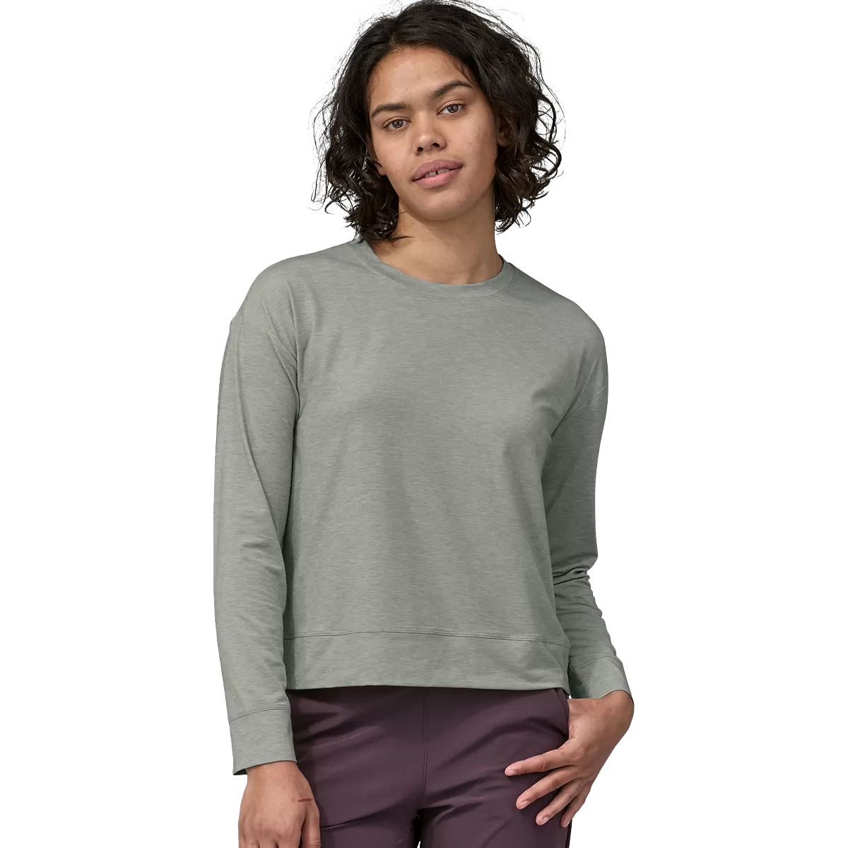 Women's Long-Sleeved Glorya Twist Top