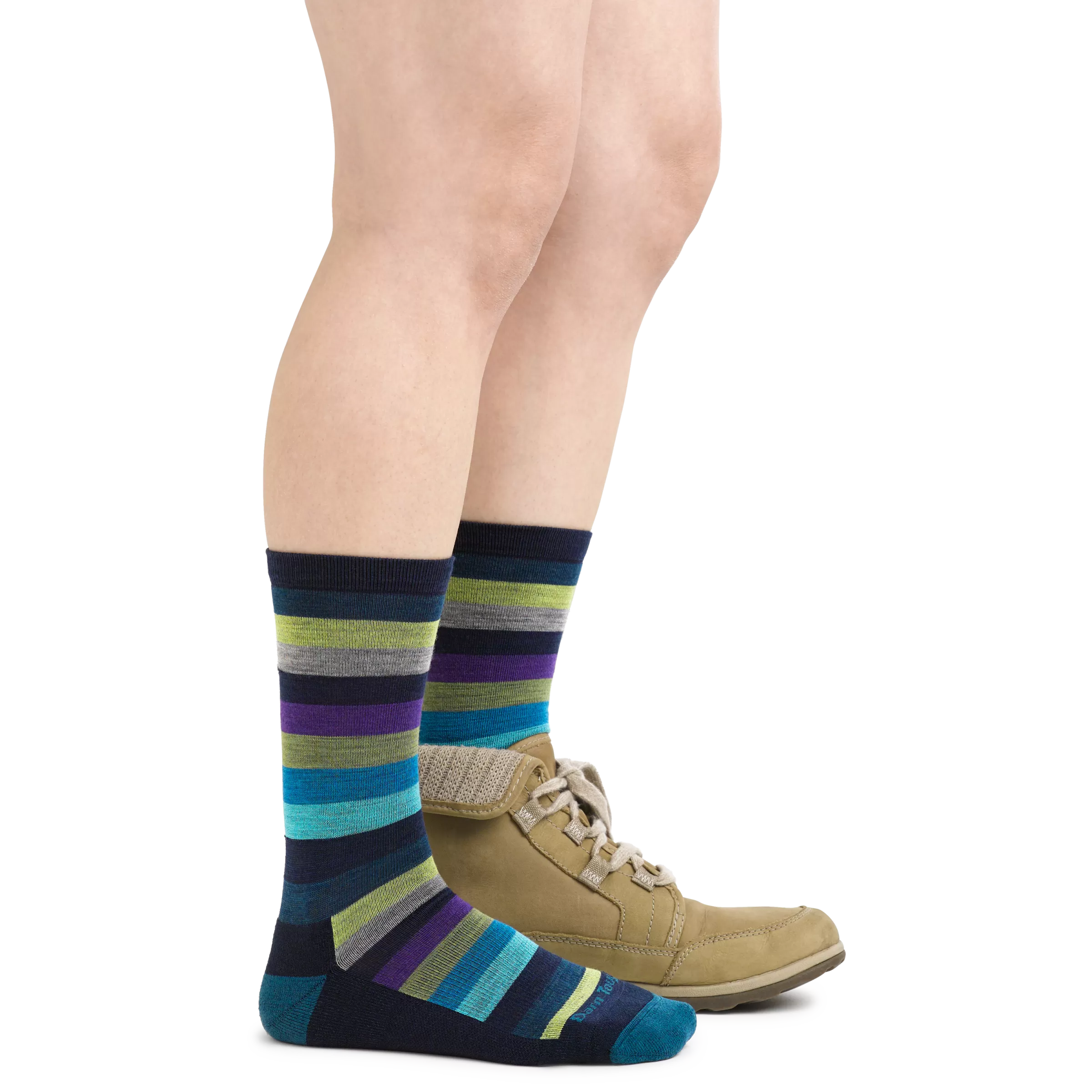 Women's Mystic Stripe Crew  Lightweight Lifestyle Sock